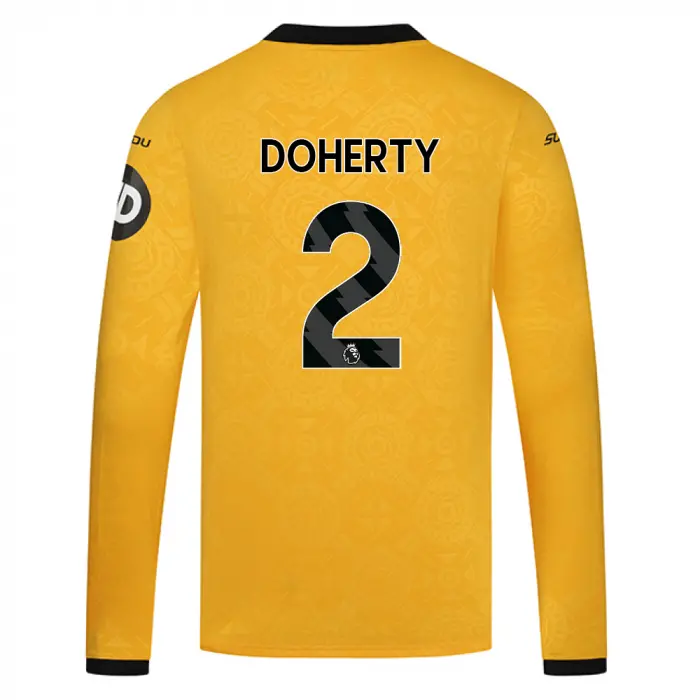 Wolverhampton Wanderers Store | Shop Official 2025-26 Wolves Home Shirt – LS DOHERTY 2 Wolves Gear